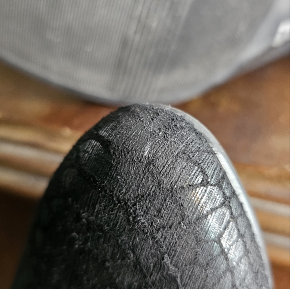 Sz 8 Naturalizer suede feel snakeskin look heels - Picture 5 of 10